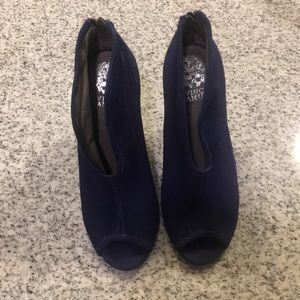 Vince Camuto peep toe booties